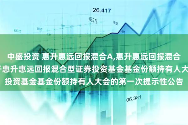 中盛投资 惠升惠远回报混合A,惠升惠远回报混合C: 关于以通讯方式召开惠升惠远回报混合型证券投资基金基金份额持有人大会的第一次提示性公告